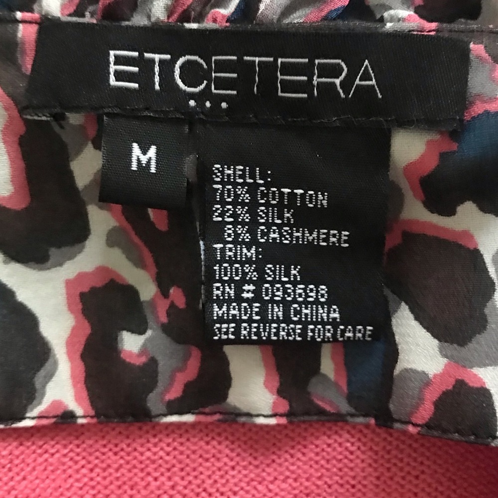 Etcetera Removable Ruffled Collar & Cuffs Pinklady Sweater - Picture 6 of 11